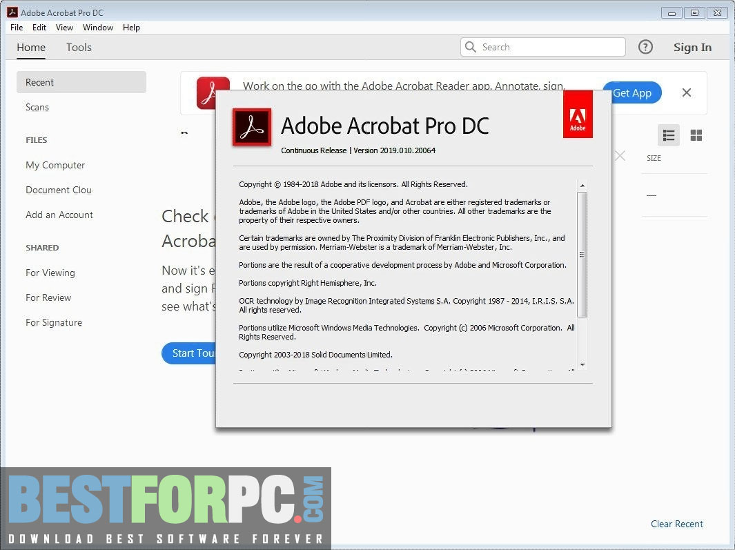 Adobe Acrobat Pro DC Portable Logo Box Screenshot png
