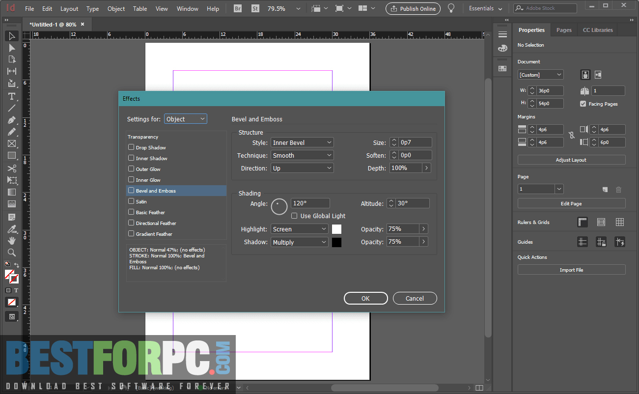 Adobe InDesign CC Screenshot