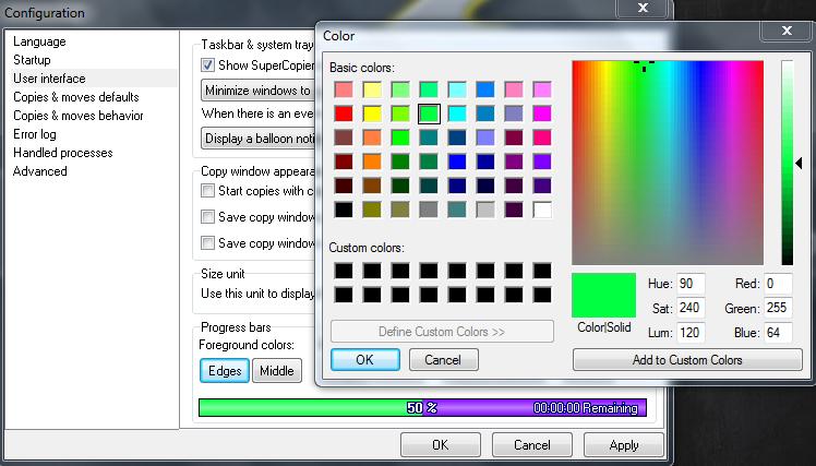 Super-Copier Software Screenshot