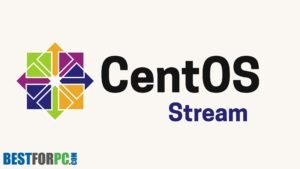 CentOS Stream official logo with BESTFORPC branding