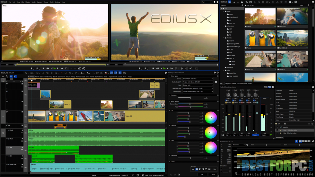 EDIUS X 10 Pro Screenshot