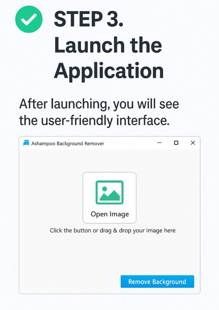 App dashboard showing basic controls and drag-and-drop image interface.